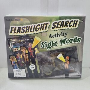 Really Good Stuff Flashlight Search Activity Sight Words Educational Game 5+
